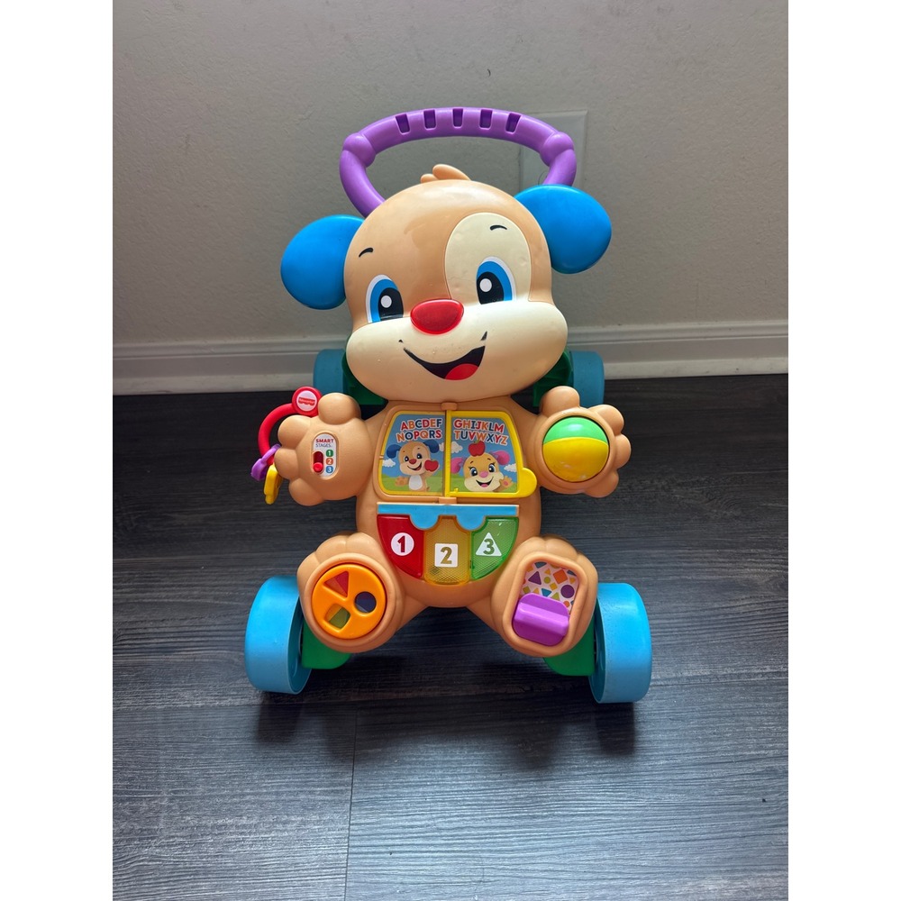Fisher Price Laugh & Learn Smart Stages Puppy Walker Musical Baby Push Toy